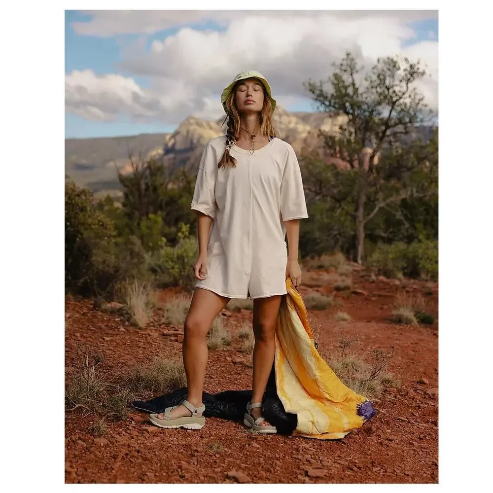 Free People Movement Hot Shot Tee Romper Clay Cream Size Medium